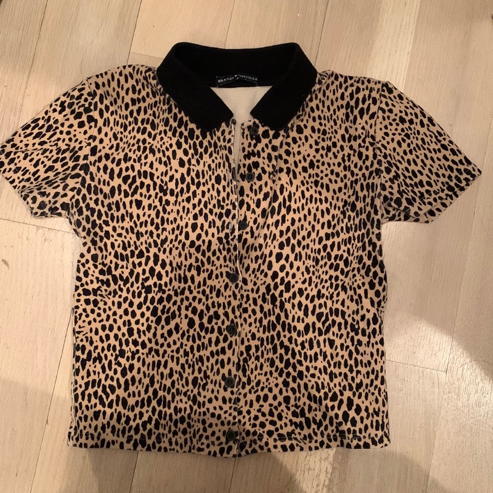 Brandy Melville Cheetah Print Top